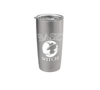 Basic Witch Costume with A Cat for Witches Halloween Stainless Steel Insulated Tumbler