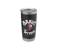 Basic Witch Costume with A Cat for Witches Halloween Stainless Steel Insulated Tumbler