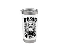Basic Witch Halloween Evil Woman Gothic Witchcraft Pop Art Stainless Steel Insulated Tumbler