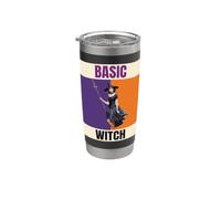 Basic Witch Retro Pinup Halloween Costume Party Stainless Steel Insulated Tumbler