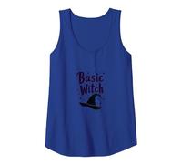 Basic Witch: Spellbinding Charm for Halloween Enthusiasts Tank Top, Women, Royal Blue, XL