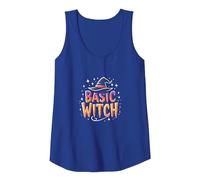 Basic Witch: Spellbinding Halloween Humor for Magic Lovers Tank Top, Women, Royal Blue, M