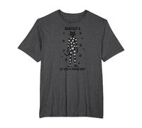 Basically A Cat with A Human Body Feline Fusion T-Shirt, Men's Big and Tall, Dark Heather Grey, 5X Tall