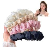 Basicallyt/Probabledy/Basically/Probability Retro High Skull Pearl Headband, reversible Non Slip Pearl Headbands with Teeth, Elegant Vintage High Cranium Artificial Hairband (D, one size)