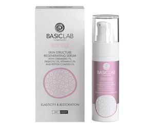 BasicLab 1% Ceramides and 5% Peptide Complex Face Serum 30 ml, Balance of Hydrolipid Barrier, Firming and Moisturising