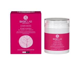 BasicLab Couperose Skin Soothing Anti-Redness Hydrating Cream Mask,Gel Serum
