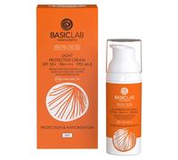 BasicLab Protectine SPF 50 Fafe and Body Emulsion, Tinted Cream All Skin Types