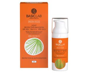 BasicLab Protectine SPF 50 Fafe and Body Emulsion, Tinted Cream All Skin Types