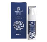 BasicLab Serum with trehalosis 10% and 5% peptide. Hydration and filling 30ml Reduction of mimic wrinkles, Deeply moisturized and nourished