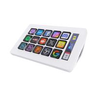 Basicolor Macro Pad,Stream Controller Deck with 15 Customizable Macro Keys Compatible with OBS/PowerPoint/Excel/YouTube/Word/Photoshop/Adobe Premiere Pro Windows 10/Mac (293SV3) White