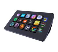 Basicolor Macro Pad,Stream Controller Deck with 15 Customizable Macro Keys Compatible with OBS/PowerPoint/Excel/YouTube/Word/Photoshop/Adobe Premiere Pro Windows 10/Mac (293SV3) Black