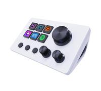 Basicolor Streaming Macro Keypad, Stream Controller Deck Gaming Shortcut Keyboard, with Customizable 6 LCD Shortcut Keys, 3 Buttons and 3 Knobs, Trigger Actions in OBS/Twitch/YouTube, Mac and PC