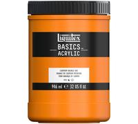 LIQUITEX Basics Acrylic Paint, Cadmium Orange Hue, 946 ml Pot