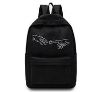 Basics Backpack/Daypack with Padded Shoulder Straps, Side Pockets Hiking Daypack Walking Rucksack Foldable Camping for Water Bottle and Laptop Sleeve, (Hands)