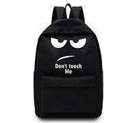 Basics Backpack/Daypack with Padded Shoulder Straps, Side Pockets Hiking Daypack Walking Rucksack Foldable Camping for Water Bottle and Laptop Sleeve, (Don’t Touch Me)