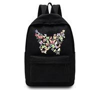 Basics Backpack/Daypack with Padded Shoulder Straps, Side Pockets Hiking Daypack Walking Rucksack Foldable Camping for Water Bottle and Laptop Sleeve, (Butterfly Shape)