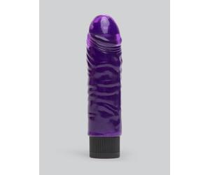 BASICS Beginners Realistic Dildo Vibrator 5 Inch - Purple Purple