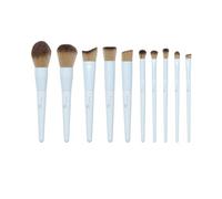 Basics by B - Luxury 10 Piece Vegan Brush Set | Professional Quality Makeup Brushes, Soft Bristles | Cruelty-Free, Vegan