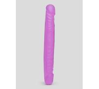 BASICS Double-Ended Dildo 12 Inch - Purple Purple