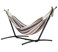 Basics Fabric Hammock With Stand, Multi Color, 117 Cm X 300 Cm X 100 Cm