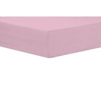 Basics Fitted Sheet In Pink - Three Quarter