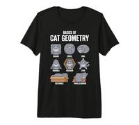 Basics of Cat Geometry Back to School Math Teacher Premium T-Shirt