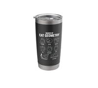 Basics of Cat Geometry Back to School Math Teacher Stainless Steel Insulated Tumbler
