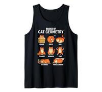 Basics of Cat Geometry Back to School Math Teacher Tank Top