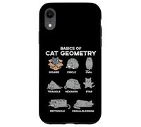 Basics Of Cat Geometry Funny Kitten Kitty Math Men Women Kid Case for iPhone XR