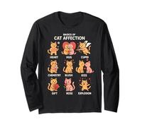 Basics of Cat Love Funny Cat Gifts for Dad Mom Kids Long Sleeve T-Shirt