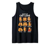 Basics of Cat Love Funny Cat Gifts for Dad Mom Kids Tank Top