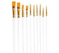 Basics Paint Brush Set, Nylon Paint Brushes for Acrylic, Oil, Watercolor Packed Lunch (White, One Size)