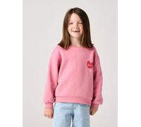 Basics Sweatshirt with Motif for Girls peony pink