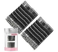 BasicSense 36 PCS Premium Strong Metal Kirby Grips Bobby Spiral Twisted Hair Pins for Thick Hair, 5.5cm(2.1 inch), Gun Metal