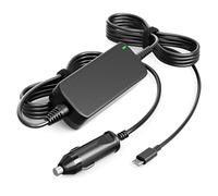 Basicvolt 12V/24V 100W Car Laptop Charger USB C for HP Spectre Lenovo Thinkpad Dell Acer Asus Toshiba Samsung Sony Chromebook and All Type-C Devices Power Adapter