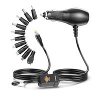 Basicvolt 34W Car Charger DC 3V 4.5V 5V 6V 7.5V 9V 12V 2A Universal Power Supply Cord to Cigarette Lighter with 10 Tips for Dash Cam, DVD Player, GPS, Bluetooth Speakers, Breast Pump, Camera, Router