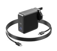 Basicvolt 90W USB C Laptop Charger for Dell HP Lenovo Asus Acer Samsung Toshiba Sony Gateway Notebook Ultrabook Chromebook AC Power Adapter with 5V 2A USB Port, Fast Charging