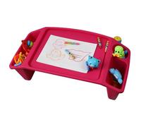 Basicwise QI003253P Kids Lap Desk Tray, Portable Activity Table, Pink