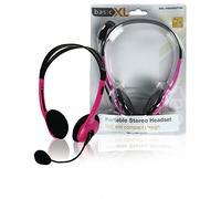 BASICXL BXL-1PI Portable Stereo Headset Pink