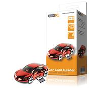 basicXL USB 2.0 Car Shaped Hub and Card Reader