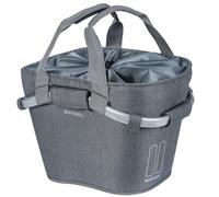 Basil 2Day Carry All KF Bicycle Front Basket Handlebar Basket Grey Cord Fastener