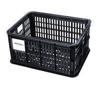 Basil B.V. Unisex - Adult Crate Bicycle Box, Black, 40.4 x 29.8 x 20.2 cm