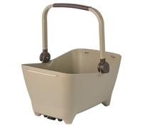 Basil Buddy MIK Dog Bicycle Basket - 32 L, Brown, Robust, Includes Lockable MIK System and MIK Carrier Plate, Perfect for the Safe Transport of Dogs