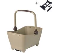 Basil Buddy MIK Dog Bicycle Basket Cycle Bicycle Rear Biscotti Brown - 32 Litres