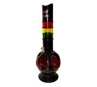 Basil Bush Rasta Dent Acrylic Bong