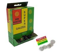 Basil Bush Super Gauzes Pipe Screens, Brass and Steel, 10mm 15mm 17mm 20mm 25mm Screens (20mm Brass)