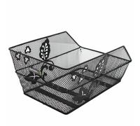 Basil Cento Flower Black Steel Honeycomb Rear Basket (47x31x21cm)