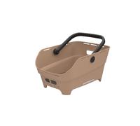 Basil Cento Neo MIK Rear Bicycle Basket Pannier Rack - 21 L - Made of Recycled Plastic - Reflective - 46.9 x 23.7 x 14.1 cm - Sand