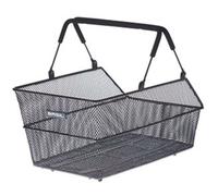 Basil Multi-system rear basket | Aluminium Black |