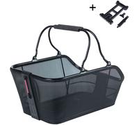 Basil Cento Tech Fiber Nordlicht MIK Basket Rear Solid Black - 21 Litres